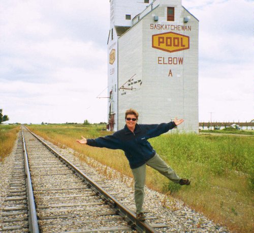 Elbow, Saskatchewan. Dee-lighted to be here! Fries to go please....